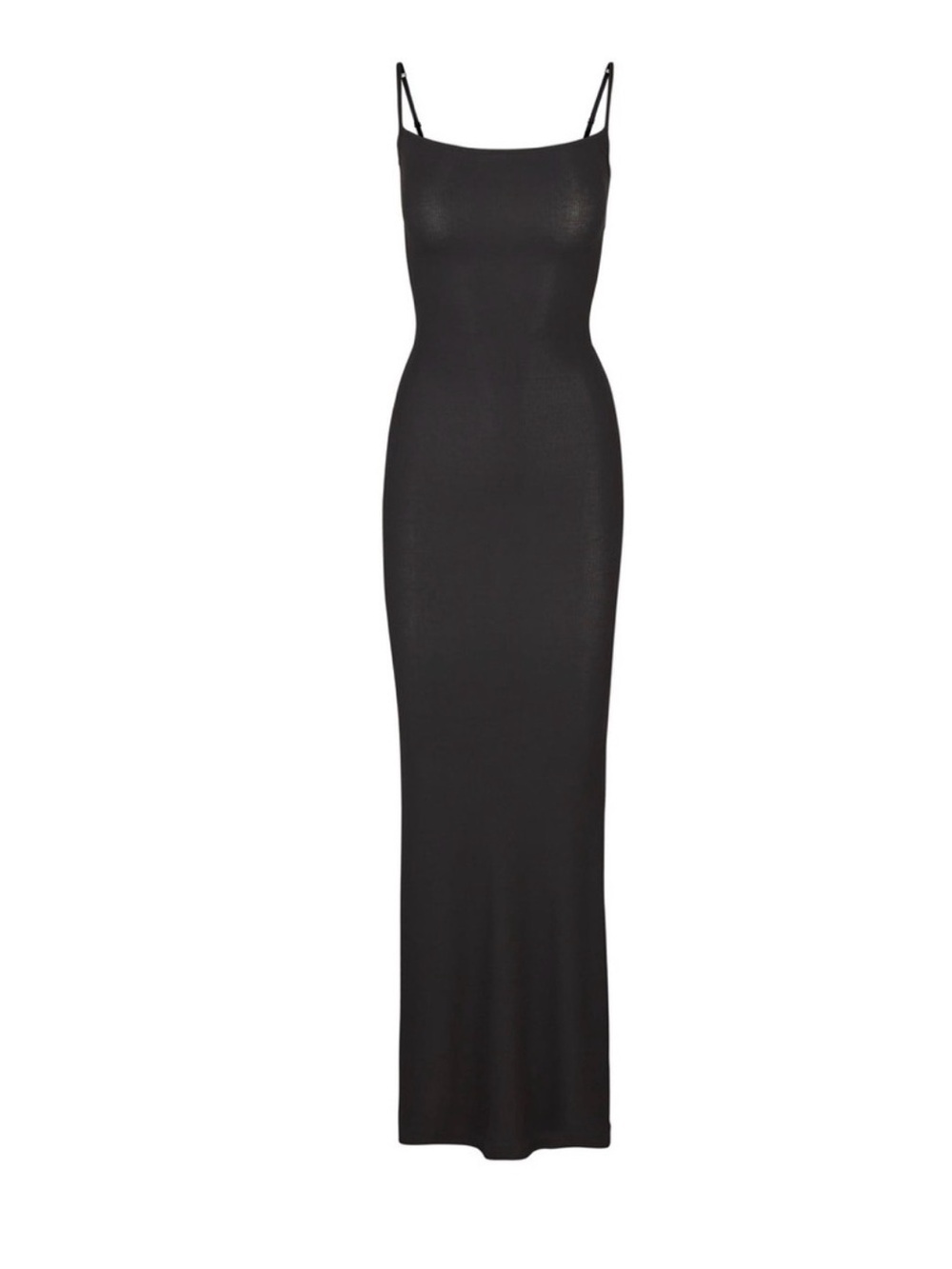SKIMS Black Slim Spaghetti-Strap Maxi Dress - Picture 2 of 5